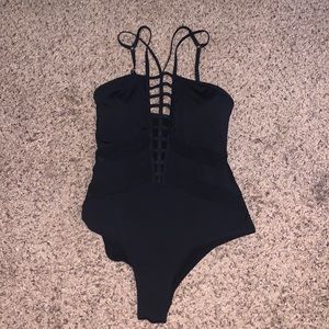 Cute black one piece size small